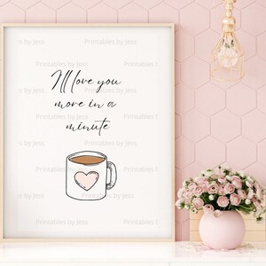 Modern Coffee Wall Art Printable - Kitchen Decor - Digital Download