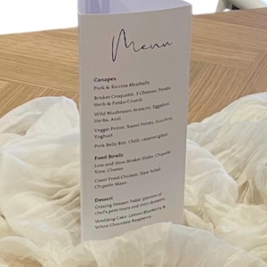 Wedding Trifold Brochure, Elegant Wedding Brochure, Wedding Tri Fold Brochure Template, Custom Wedding Brochure, Personalized Table Brochure