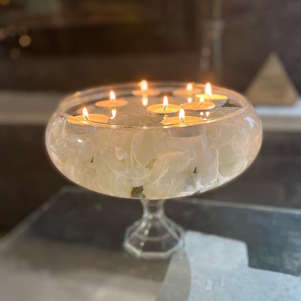 Floating Candle Centerpiece Etsy