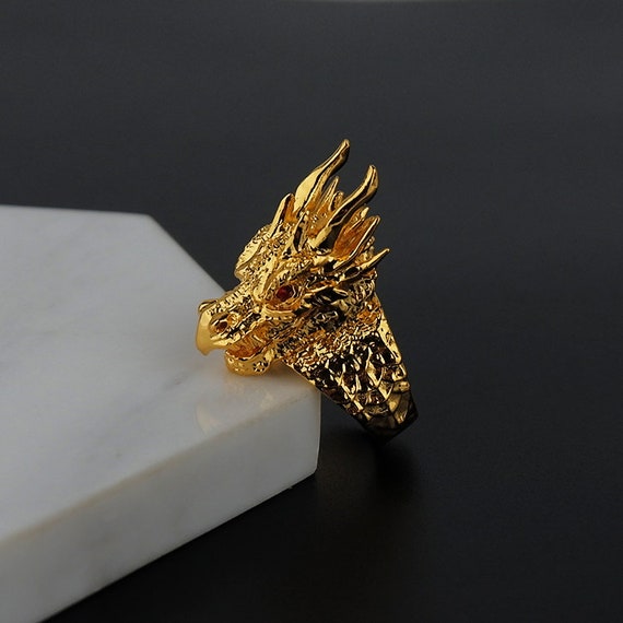 18k gold cheap dragon ring