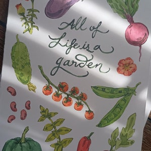 Carte de voeux - Légumes du jardin - Légumes d'été 5 x 7, Papeterie de jardinage
