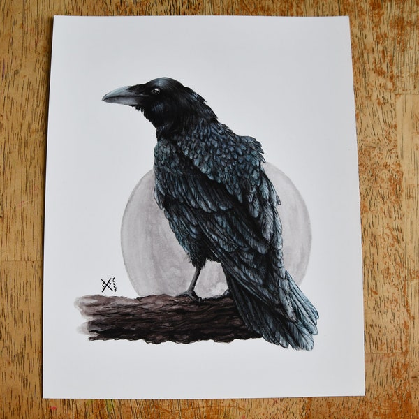 The Raven | 8x10 Fine Art Print | Field Journal Series