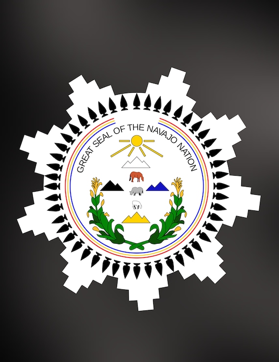 The Great Seal Of The Navajo Nation Pin Button Designed & Sold By