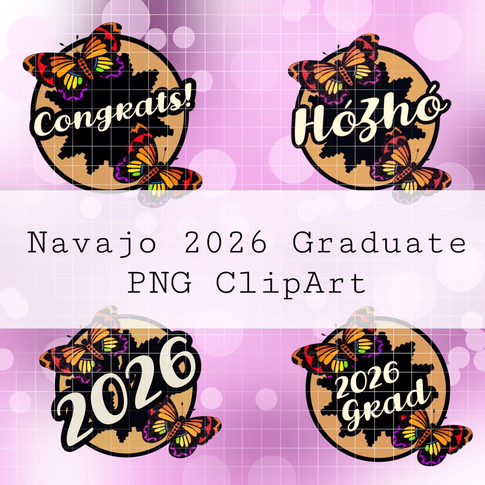 Native Graduation Design Navajo 2026 Graduate PNG, Indigenous Graduation Design, Hózhó Grad ...