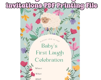 Navajo Babys erstes Lachen Feiereinladungen, digitaler Download druckbare PDF-Datei