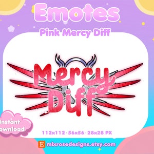 Pink Mercy Diff Overwatch Emote for Twitch Streamers, Discord, YouTube | Overwatch Emotes, Mercy Emotes, Twitch Overlays, Panels, Alerts