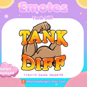 Tank Diff Overwatch Emote for Twitch Streamers, Discord, YouTube | Overwatch Emotes