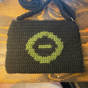 Type O Negative Inspired Crochet Crossbody Bag