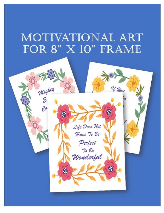Inspirational Quotes Motivational Quotes Frameable Art Etsy