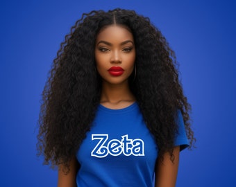 Zeta Phi Beta Sorority Inspired "Z-Phi Doll" T-Shirt ZetaTee Shirt Blue Pham Tees Gifts for Her
