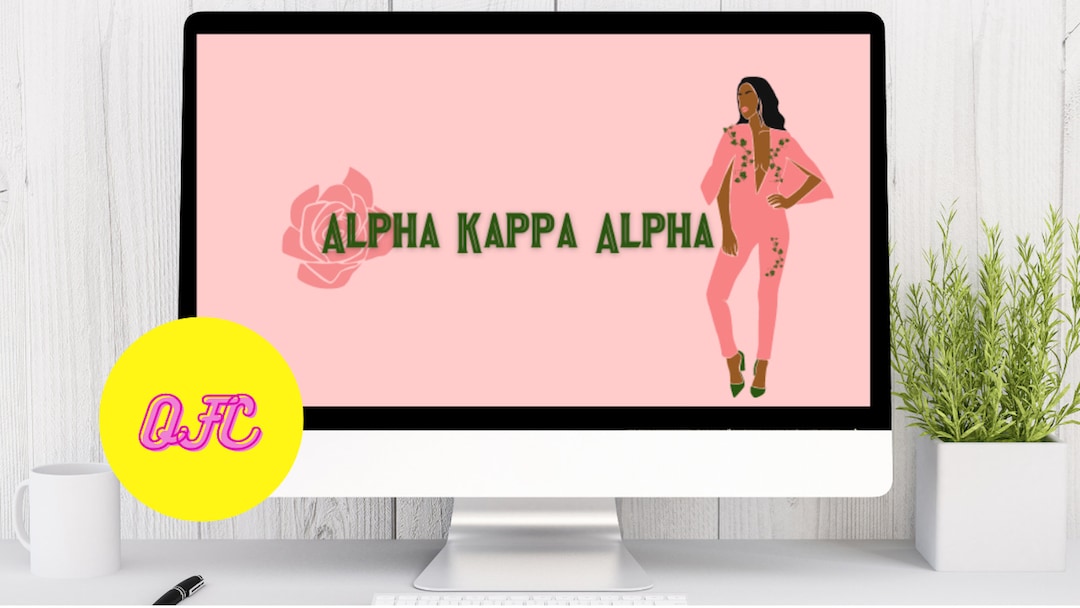 Alpha Kappa Alpha Zoom Backgrounds AKA Virtual Meeting - Etsy