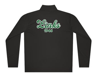 The Links Inc. Inspired Links 1946 Quarter-Zip Pullover Links  Member Pullover Link Jacket Link Personalized Gifts for Her