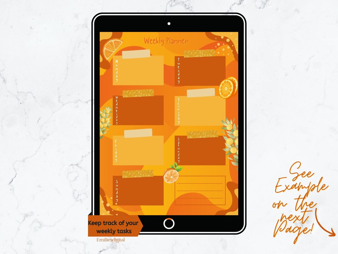 Digital Planner Customizable Planner Printable Planner Ipad Etsy