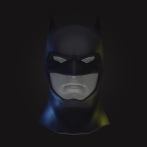 dark knight cowl 3D print files