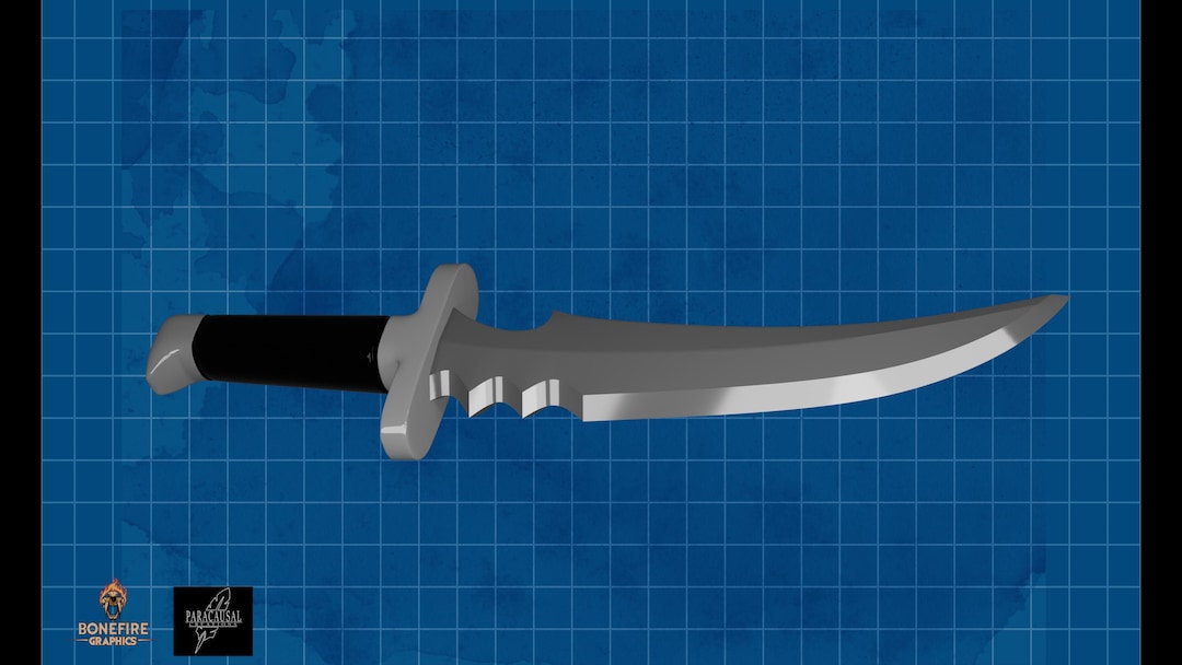 Todd Outlaw Knife 3D Print Files - Etsy