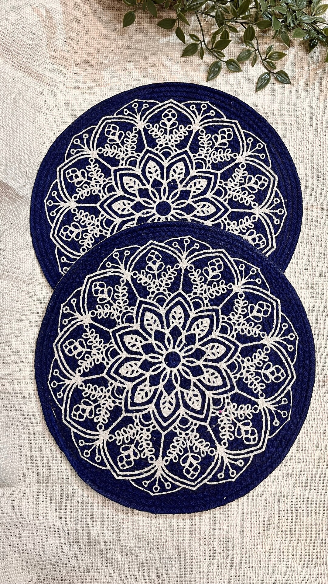 Cotton Rope Placemats Jute Braided Placemats Perfect for Etsy