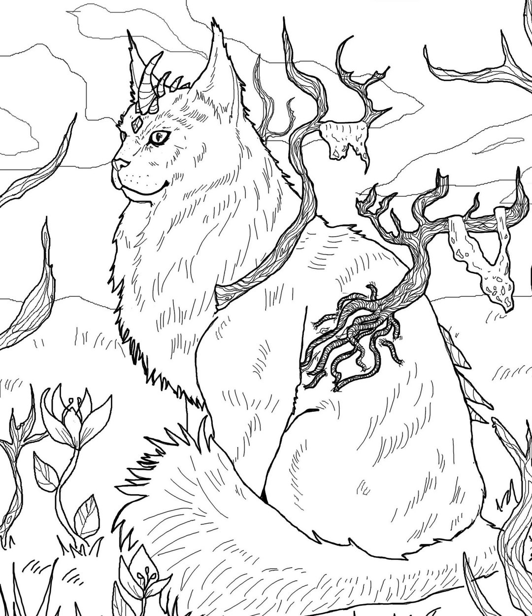 10 Mythical Creature Animal Coloring Pages For Adults: Unleash Your Inner Artist