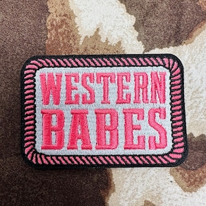 Western Babes Iron On Patch