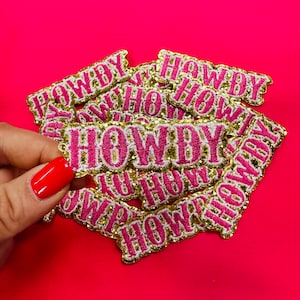 Howdy Chenille Patch 3 inches