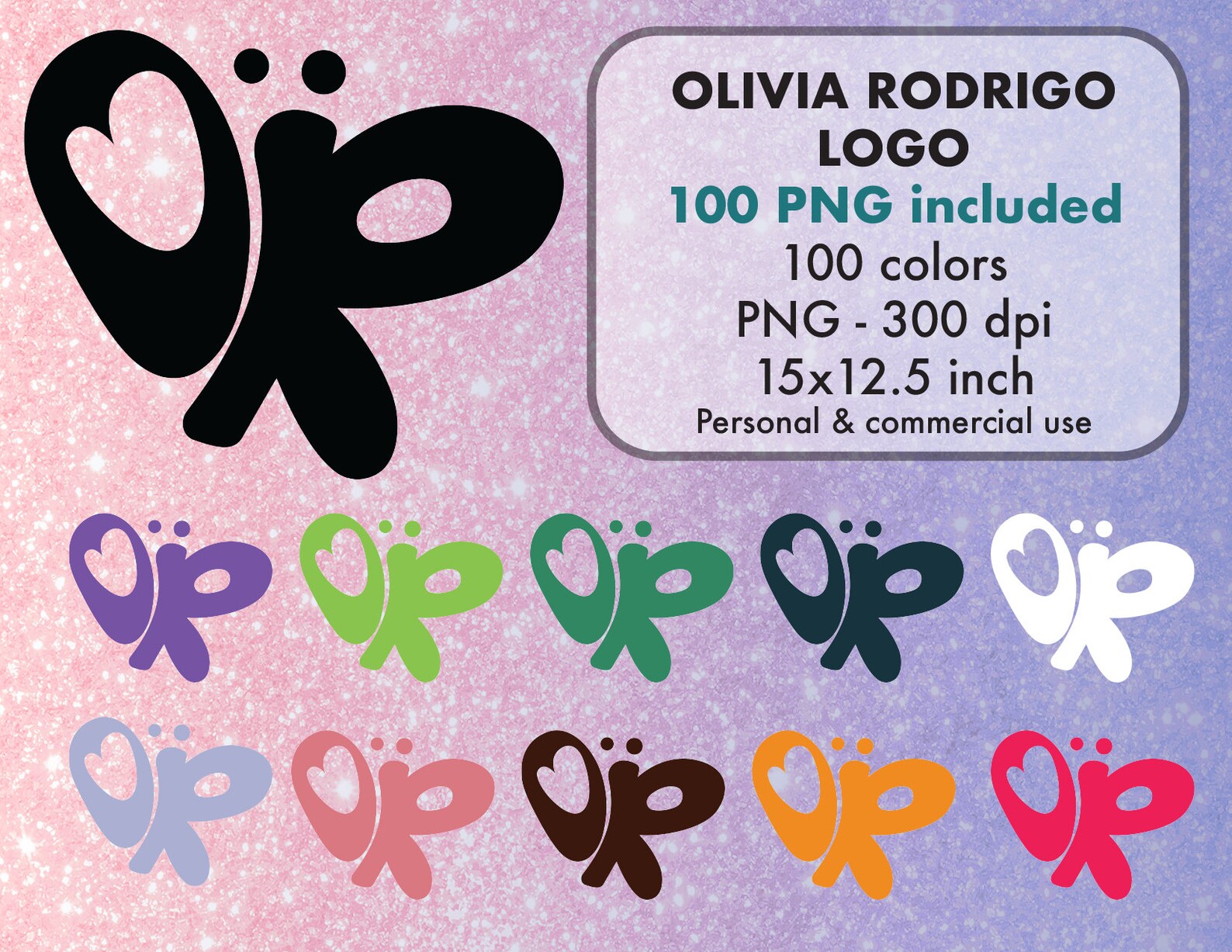 100 Olivia Rodrigo Logo PNG Clipart Descarga Digital Archivo para ...