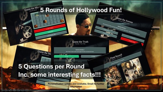 Buy Hollywood Quiz 5 Rounds Game Night / Ice Breaker / Party / Online in India - Etsy Buy Hollywood Quiz 5 Rounds Game Night / Ice Breaker / Party / Online in India - Etsy