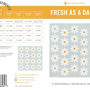 Fresh as a Daisy Quilt Pattern - Pen and Paper Patterns