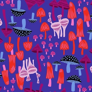 Preorder Mushroom Land Blacklight RS2124 14 Fabric Ruby Star Society Sarah Watts - Preorder