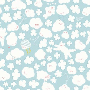 Preorder - Float Ruby Star Society Cloudy Lily Pad RS 1144 15 (by the half yard)