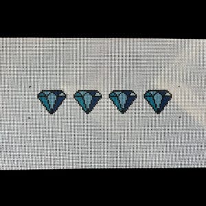 Diamond Key Fob Needlepoint Canvas