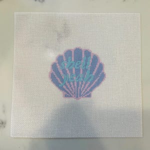 Shell Yeah Needlepoint Canvas