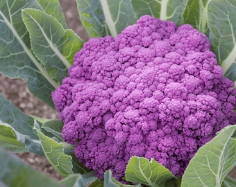 Coliflor morada siciliana - Brassica oleracea - Verdura tradicional rara
