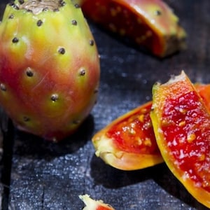 Orange Prickly Pear - Opuntia ficus-indica 'Zacatecas Orange' - Rare 'Fruit' Seeds - Indian Fig, Cactus Pear, Red-Yellow, Nopal, Barbary Fig
