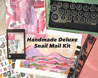 Handmade Deluxe Schneckenpost Kit | Gemütliches Happy Mail, Pen Pal & Journaling Set