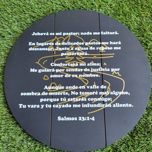 Psalm 23 Salmos 23 Spanish Quilted Wall Hanging Scripture 