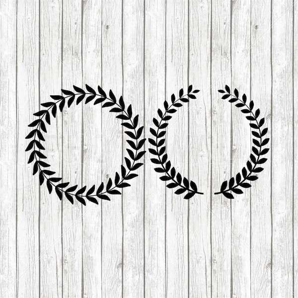 Olive Wreath SVG, Olive Branch, Laurel Wreath Silhouette.