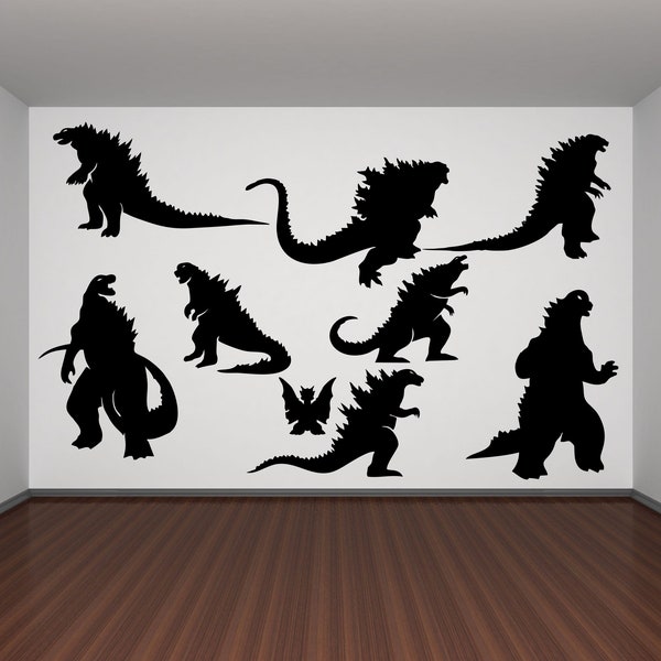 Godzilla Silhouette SVG,Instant download files for Cricut Design Space,Silhouette, Svg Files