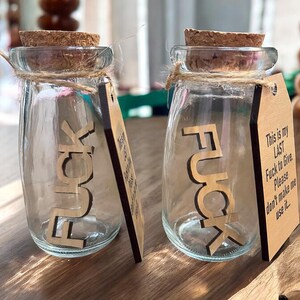Lustiges Gag-Geschenk Dies ist mein letzter F-CK, der ich verschenkt habe Mini Glas Humorvolles Boss-Geschenk Mitarbeiter Geschenk sarkastischer Humor Geschenk Partygeschenke Bild 4