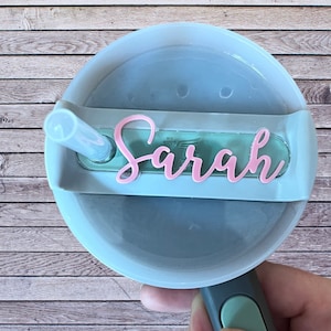 Customizable Tumbler Name Plates, Personalized 40oz Tumbler Name Plate, Personalized Gift, Personalized Lid Name Plate, Tumbler topper