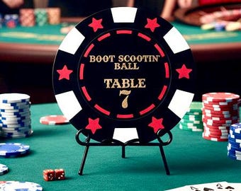 Benutzerdefinierte Poker Zeichen Spielzimmer Kasino Dekor Mann Höhle Poker Dekoration Tabletop Kasino Thema Party Tischmarke personalisiertes Geschenk Poker Spieler
