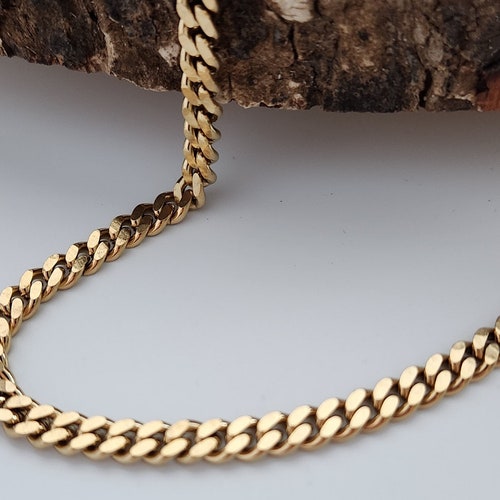 18K Gold Filled Cuban Links Chain Twist Chain Figaro Chain Etsy