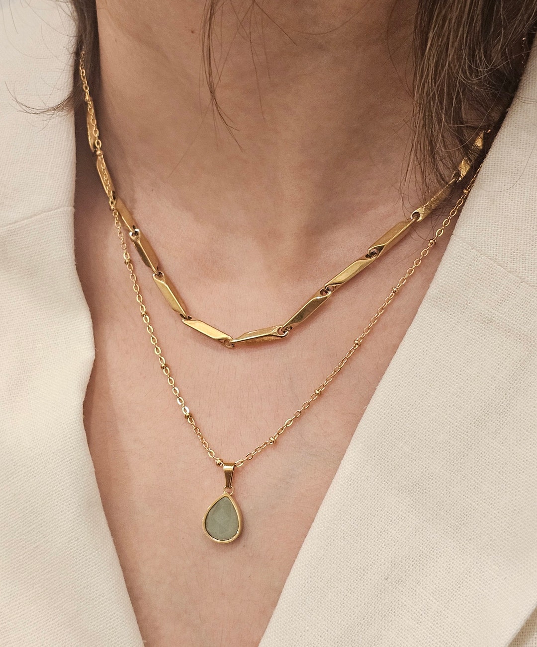N051 'Everyday' Jade Pendant Necklace main image 1