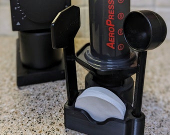 Compact AeroPress Classic and Accessories Storage