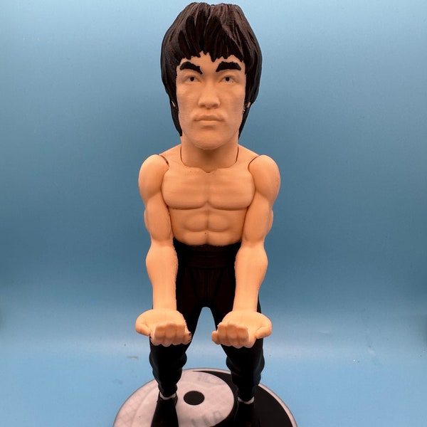 Bruce Lee Kung Fu Karate Actor Warrior painted plastic ps4/5 gamepad phone display holder apple Samsung LG