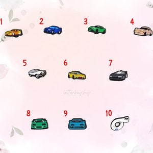JDM Car Shoe Charms | Enthusiast Gift, Supra, NSX, AE86