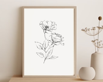 Abstract Floral Art - Etsy