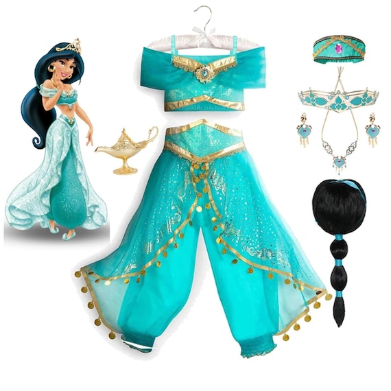 Jasmine Costume Girls Kid Summer Princess Dance Dress - Etsy Australia