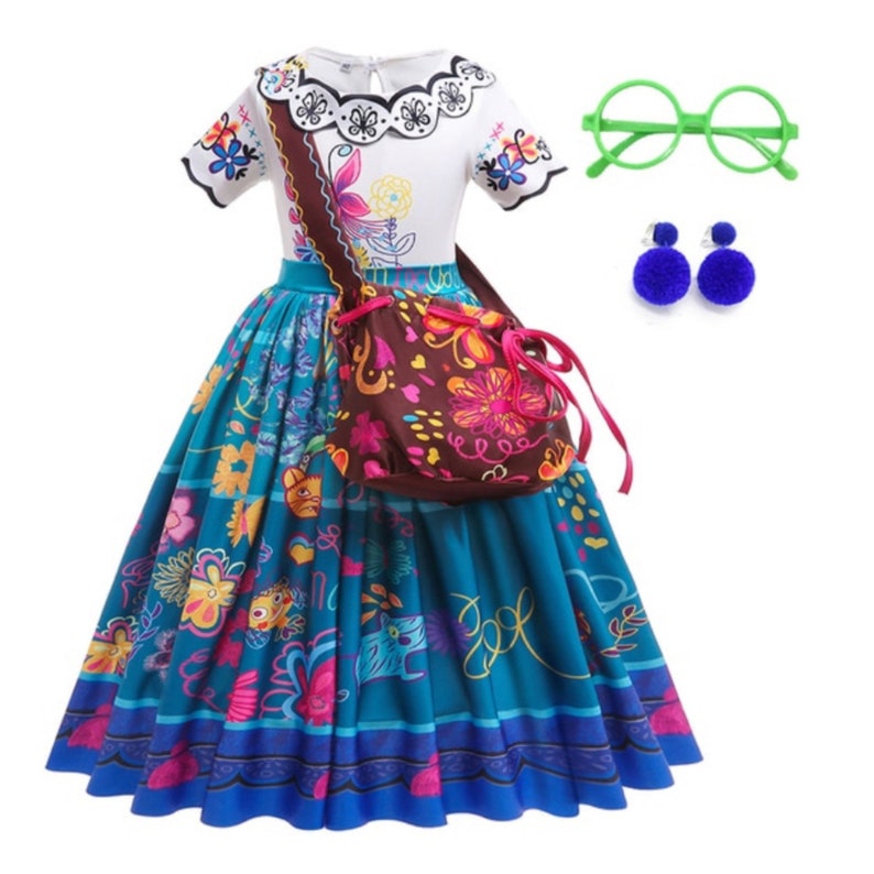Encanto Kids Mirabel Isabela Dress Costume Halloween Dress up Etsy