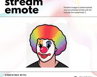 Clown Make Up Meme Twitch Emote, Dank Memes Emote