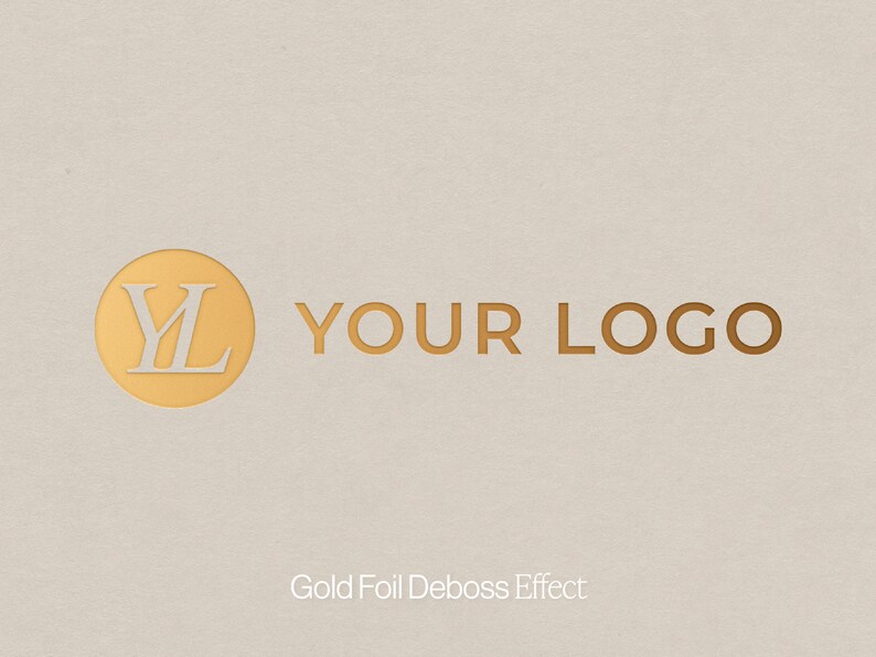 Emboss Effect Mockup Logo Emboss Mockup Stationery Mockup Etsy