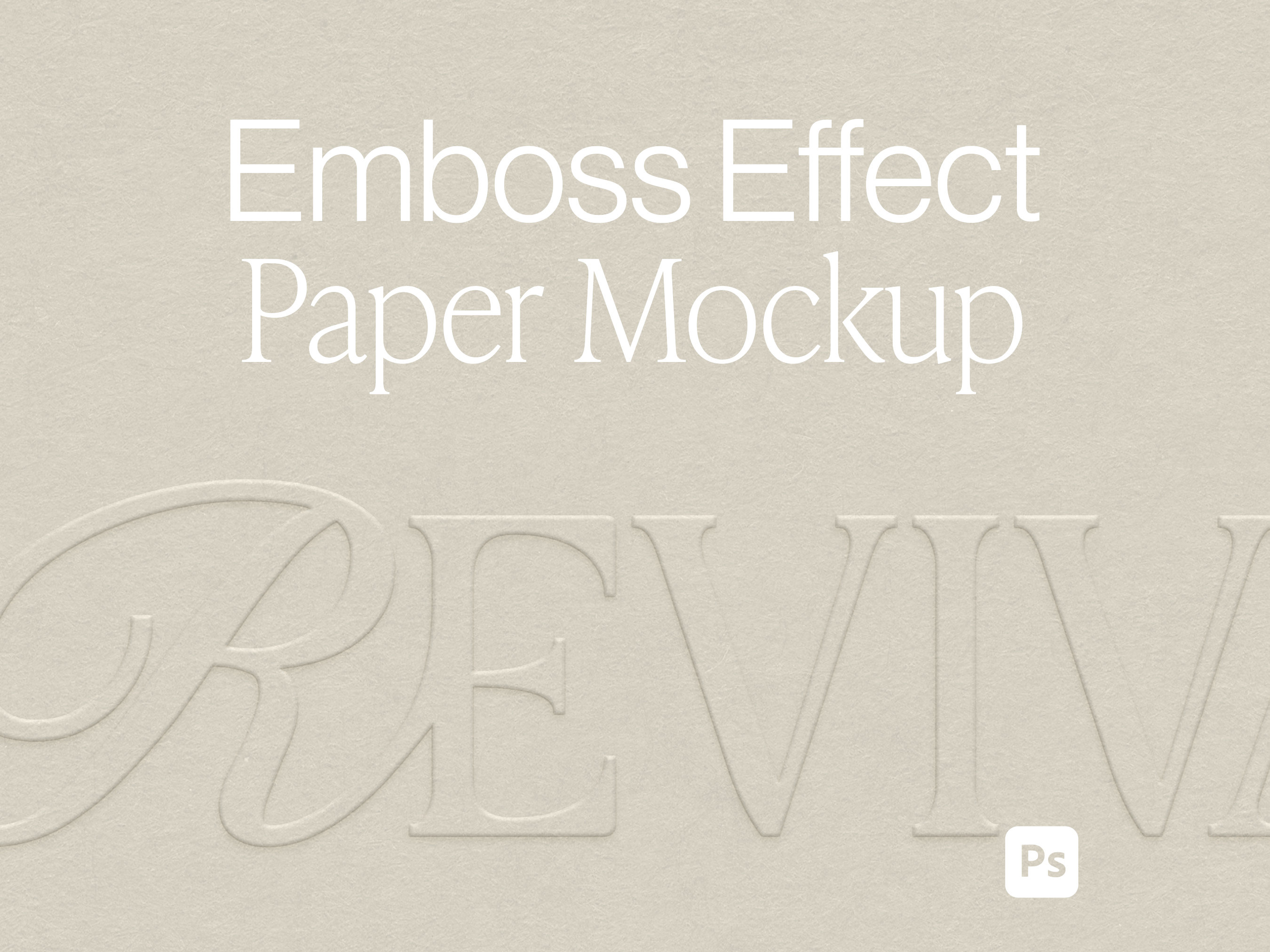 Emboss Effect Photoshop Mockup Logo Emboss Mockup Stationery 